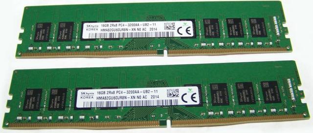 SK Hynix HMA82GU6DJR8N-XN 32GB (2X16GB) DDR4 3200 2Rx8 PC4-3200AA