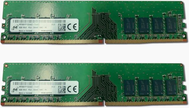 Micron 16GB 2X8G MTA8ATF1G64AZ-2G6E1 DDR4-21300 Desktop