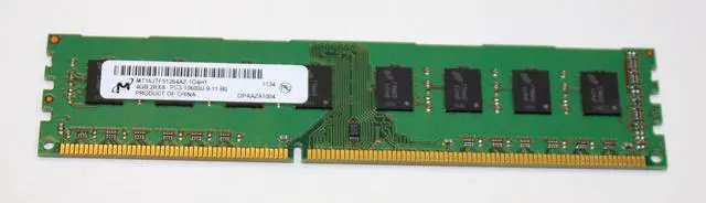Main image of Micron 4GB DDR3-1333 MT16JTF51264AZ-1G4H1 PC3-10600U UDIMM Module RAM Memory 1.5V