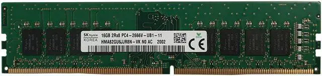 Alt view image 2 of 2 - SK Hynix 4GB HMA82GU6JJR8N-VK PC4-21300V-UDIMM (DDR4-2666Mhz, 1RX16) Unbuffered Desktop Memory RAM