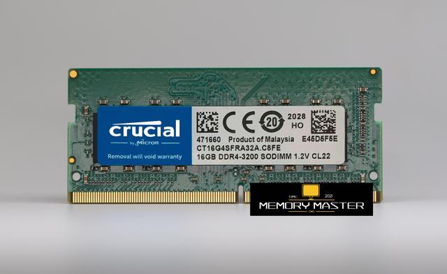 Crucial CT16G4SFRA32A 16GB DDR4-3200 PC4-25600 SODIMM Notebook RAM Memory  Module