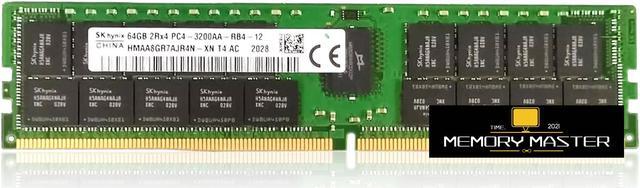 SK hynix 64GB CP4-25600 HMAA8GR7AJR4N-XN TD AA 2Rx4 DDR4-3200AA Server  Memory RAM Registered REG Memory 1.2V PIN-288