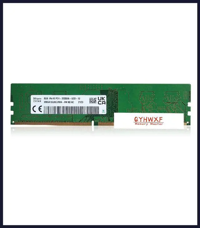 Alt view image 2 of 2 - QYHWXF 8GB SK Hynix  DDR4 1RX16 PC4-25600  HMAA1GU6CJR6N-XN UIMM Desktop RAM 3200mhz PIN-288 1.2V
