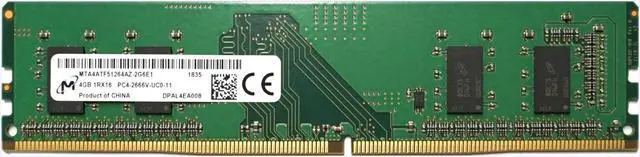 Main image of SK Hynix 4GB HMA82GU6JJR8N-VK PC4-21300V-UDIMM (DDR4-2666Mhz, 1RX16) Unbuffered Desktop Memory RAM