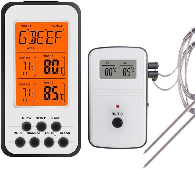 Digital BBQ Thermometer Wireless Kitchen Oven Food Cooking Grill