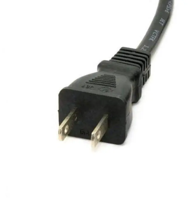Alt view image 2 of 6 - USA Outlet Saver Power Extension Cord Cable 2-prong 2 Outlets for NEMA 1-15P to NEMA 1-15R 50cm PW-122-0.5M