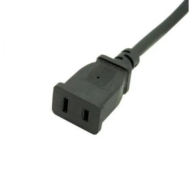 Alt view image 4 of 6 - USA Outlet Saver Power Extension Cord Cable 2-prong 2 Outlets for NEMA 1-15P to NEMA 1-15R 50cm PW-122-0.5M