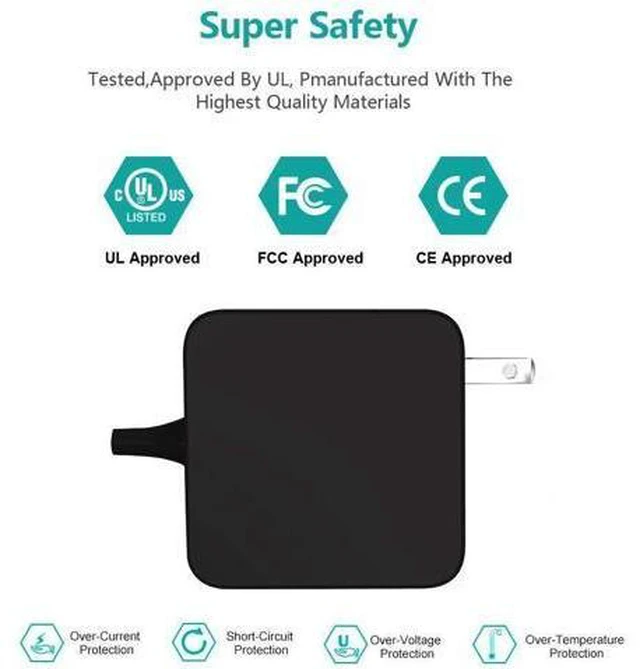 Alt view image 2 of 5 - 45W-Laptop-Charger Fit for Lenovo-Ideapad-Model-ADL45WCC PA-1450-55LL ADP-45DW B ADL45WCH ADL45WCG PA-1450-55LZ AC Power Adapter Supply Cord