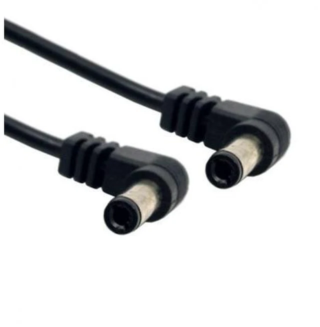 Main image of DC Power 5.5 x 2.1mm / 2.5mm Male to 5.5 2.1/2.5mm Male Plug Cable Right Angled 90 Degree 60cm PW-151-0.6M