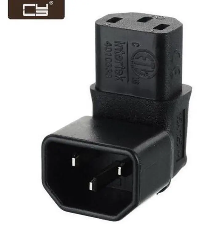 Main image of IEC Male C14 to Up Direction Right Angled 90 Degree IEC Female C13 Power Extension Adapter PW-121-UP