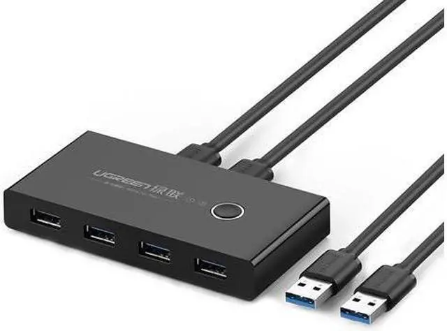 Main image of Ugreen US216 USB KVM Switch Box USB 3.0/USB 2.0 Switcher 2 Ports PCs Sharing 4 Devices Converter for Keyboard Mouse Printer Monitor Switch Selector
