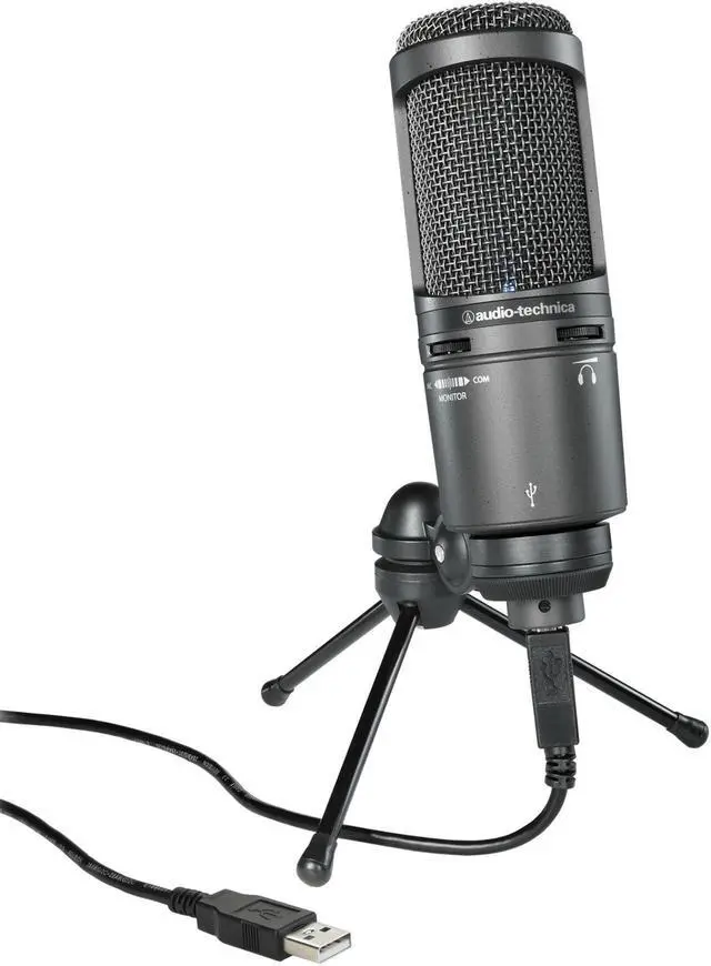 Alt view image 11 of 20 - Audio-Technica AT2020USB+ Cardioid Condenser USB Microphone