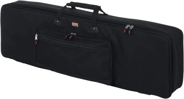 Alt view image 9 of 14 - Gator GKB88SLIM Slimline 88 Note Keyboard Gig Bag Keyboard Soft Bag