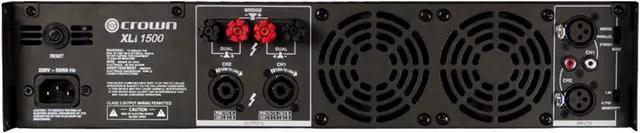 Alt view image 6 of 11 - Crown 1500 Amplifier 450W RMS 2 Channel Dark Gray NXLI15000US