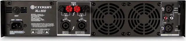 Alt view image 7 of 17 - Crown XLI800 Stereo 600-Watt Power Amplifier
