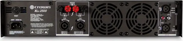 Alt view image 15 of 20 - Crown 2500 Amplifier 1000 W RMS 2 Channel Dark Gray NXLI25000US