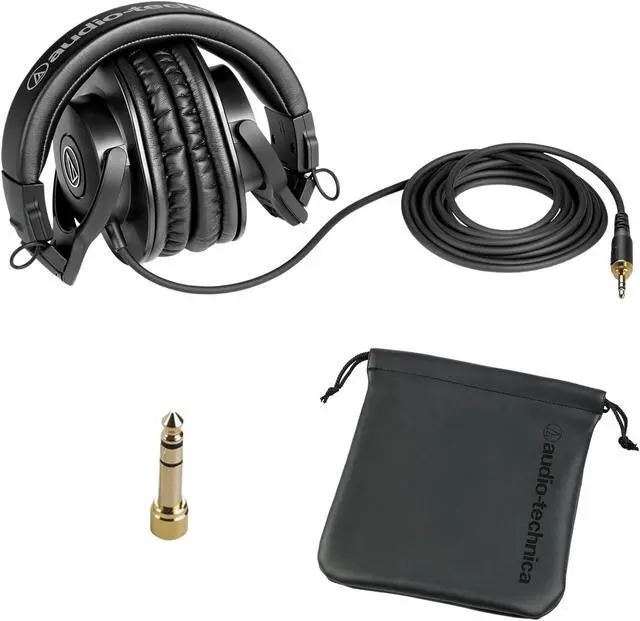 Alt view image 14 of 20 - Audio Technica ATH-M30X Closed-Back Monitoring Headphones
