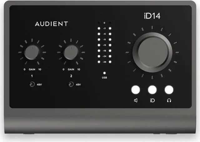 Alt view image 4 of 16 - Audient ID14 MKII 2 channel USB2 Interface and Monitoring