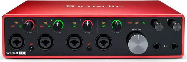 Alt view image 20 of 20 - Focusrite Scarlett 18i8 3rd Generation Audio Interface