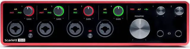 Alt view image 19 of 20 - Focusrite Scarlett 18i8 3rd Generation Audio Interface