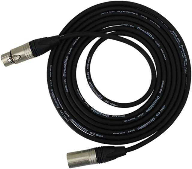 Alt view image 2 of 8 - Pro Co Sound Excellines 20' XLR (M) to XLR (F) Lo-z Microphone Cable #EXM-20