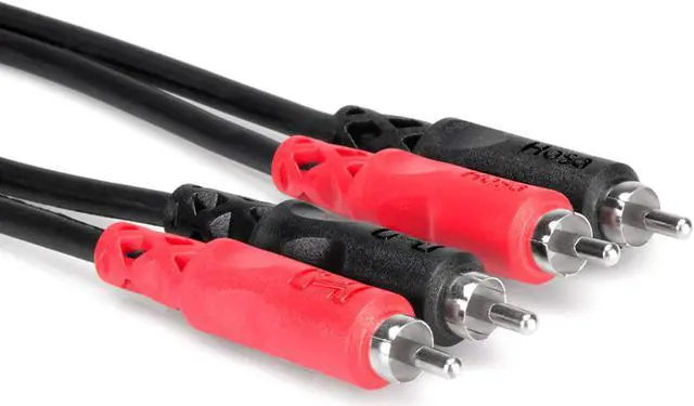 Alt view image 11 of 20 - Hosa CRA201 Dual RCA to Dual RCA Cable, 1 Meter (3.3 ft)