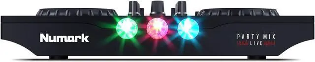Alt view image 2 of 19 - Numark Party Mix Live DJ Controller with Light Show and Built-in Speakers