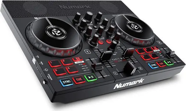 Alt view image 5 of 19 - Numark Party Mix Live DJ Controller with Light Show and Built-in Speakers