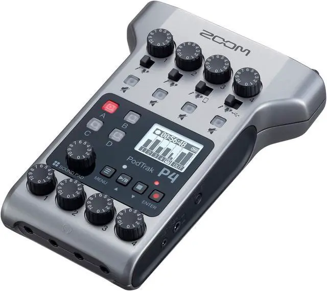 Alt view image 7 of 20 - Zoom PodTrak P4 Portable Multitrack Podcast Recorder