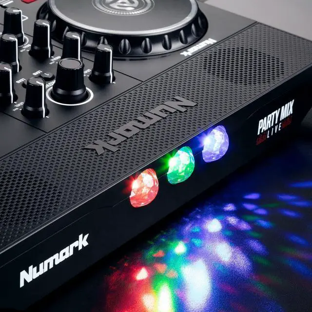 Alt view image 4 of 19 - Numark Party Mix Live DJ Controller with Light Show and Built-in Speakers