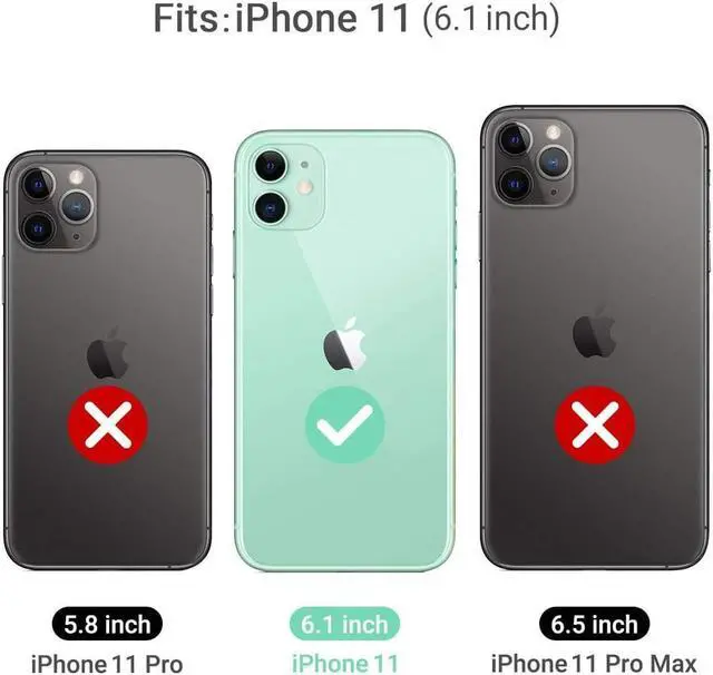 Alt view image 7 of 7 - Clear Case Compatible with iPhone 11 6.1-Inch 2019 Transparent Thin Slim Protective Phone Cover