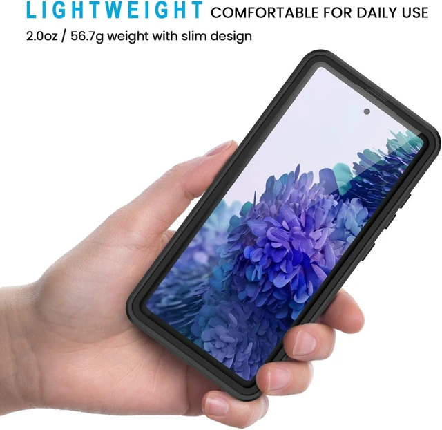 Alt view image 2 of 7 - for Galaxy S20 FE Case IP68 Waterproof Dustproof with Built-in Screen Protector Heavy Duty Full Body Protective Phone Case for Galaxy S20 FE 5G Black/Clear
