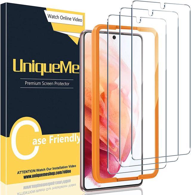 3 Pack UniqueMe Tempered Glass Screen Protector Compatible for