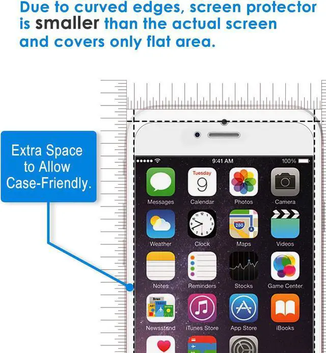 Alt view image 3 of 6 - JETech Screen Protector for iPhone SE 3/2 (2022/2020 Edition), iPhone 8/7/6s/6, 4.7-Inch, Tempered Glass Film with Easy-Installation Tool, 2-Pack