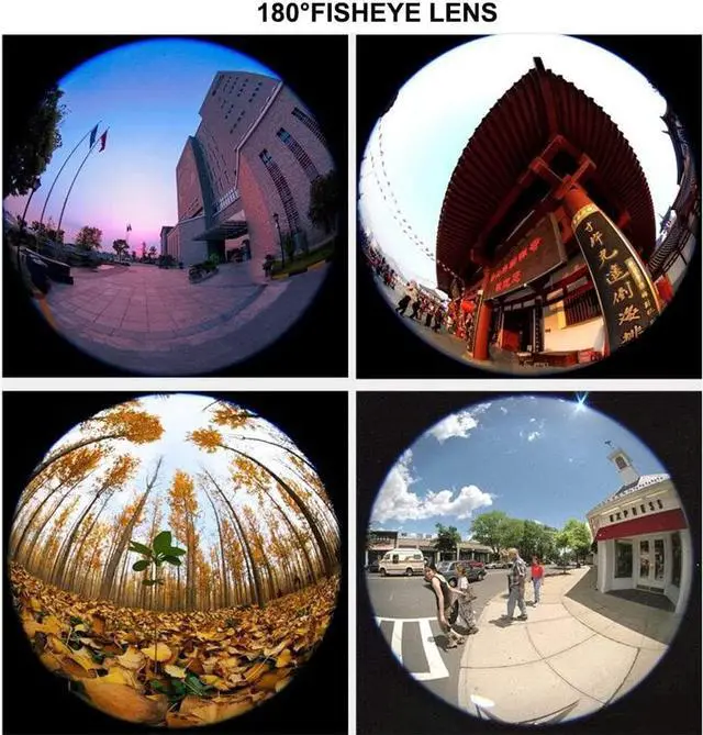 Alt view image 6 of 6 - 180° fisheye Lens for iPhone Samsung Google Android Smartphone,with Clip,Cell Phone Lens,anamorphic Lens,Funny Pictures