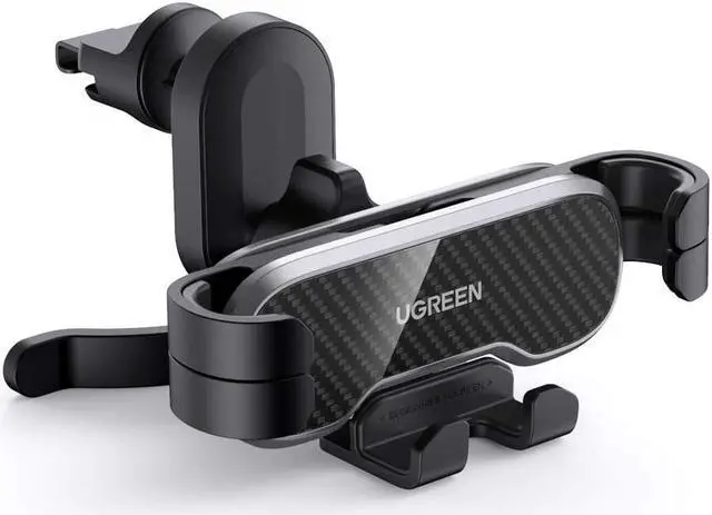 Main image of UGREEN Car Phone Mount Retractable Air Vent Gravity Cell Phone Holder Cradle with Hook for iPhone 12 mini 12 Pro Max 11 XS XR X 8 Plus, Samsung S20 Ultra Note 20 10 S10 S9 S8 Plus, Mate 30 Pro, LG V40