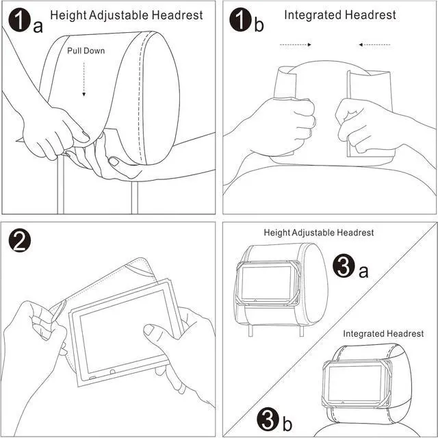 Alt view image 7 of 7 - Switch Car Mount TFY Car Headrest Mount Holder Compatible with Nintendo Switch