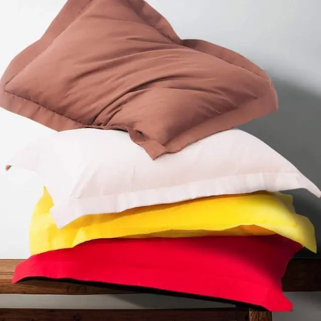 Alt view image 2 of 7 - King Pillow Shams - 2 Pack Brushed Microfiber 20x36 Sham Covers - Super Soft and Cozy Wrinkle Fade Stain Resistant 20x36 Inches Oxford Pillowcases White