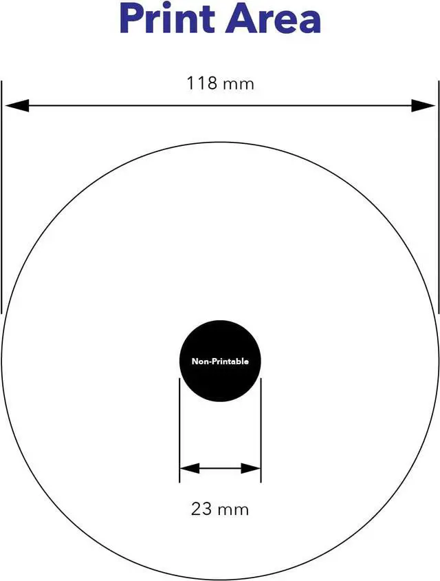 Alt view image 5 of 7 - Verbatim CD-R 700MB 52X White Inkjet Hub Printable Recordable Media Disc - 100pk Spindle