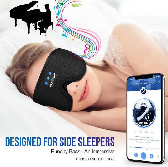 Alt view image 7 of 7 - MUSICOZY Sleep Headphones Bluetooth 5.4 Headband, Sports Wireless Earphones Sweat Resistant Earbuds Sleeping Headphone with Ultra-Thin HD Stereo Speaker for Workout Running Cool Gadgets Unique Gifts