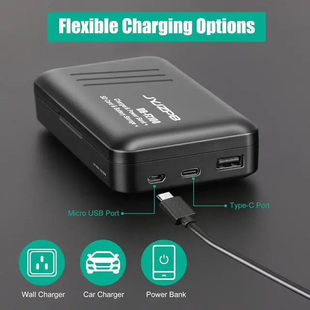 Alt view image 5 of 7 - NP-FZ100 Battery and A7iii Battery Charger for Sony A7IV, Sony A7III, A1, Alpha A7RIII, A7R IV, A9, A9 II, A6600, A6700, Alpha 9S, A7R3 A7S III, A7 RIII Battery, 2 Pack