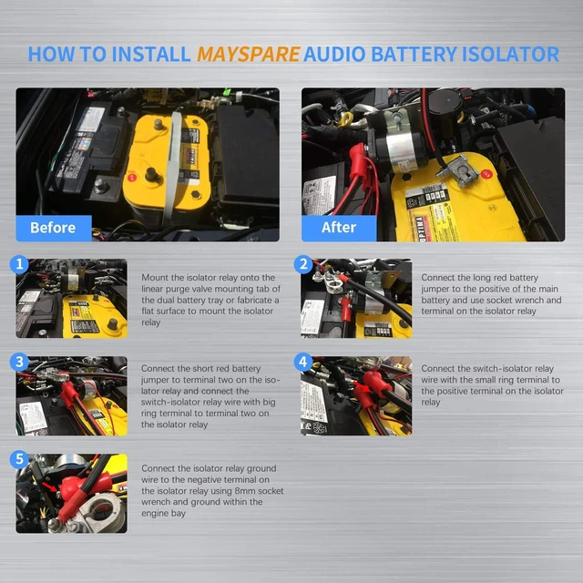 Alt view image 7 of 7 - 200Amp Battery Isolator & Continuous Duty Solenoid for Mobile Audio