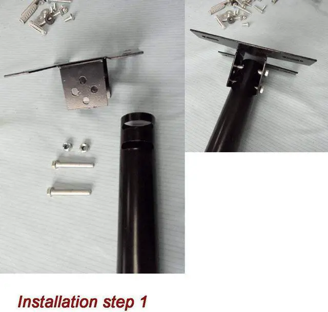 Alt view image 4 of 7 - Adjustable Ceiling TV Wall Mount Tilt Bracket Fits Most 26 28 32 40 42 47 50" LCD LED Plasma, Some up to 55" Flat Panel Screen Display with VESA 400x400 400x300 400x200 300x300 200X 200mm