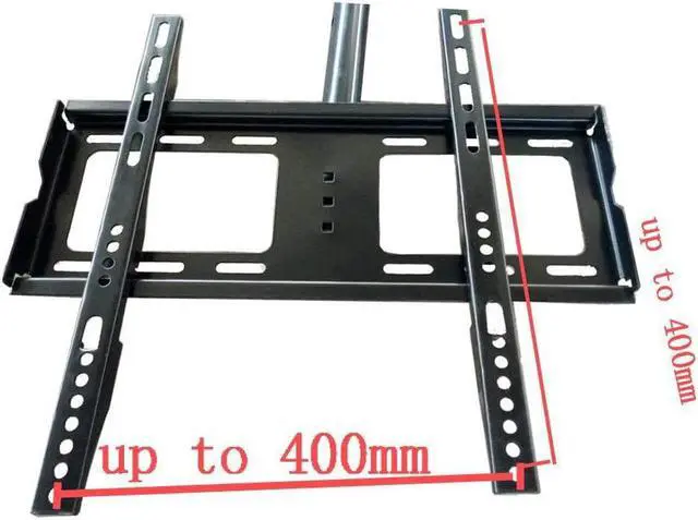 Alt view image 3 of 7 - Adjustable Ceiling TV Wall Mount Tilt Bracket Fits Most 26 28 32 40 42 47 50" LCD LED Plasma, Some up to 55" Flat Panel Screen Display with VESA 400x400 400x300 400x200 300x300 200X 200mm