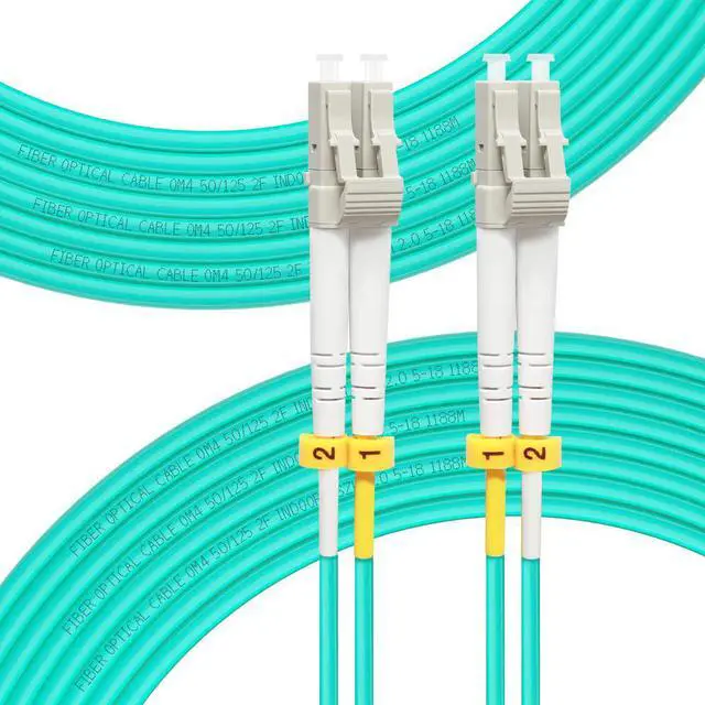 Main image of F 30M OM4 LC to LC Fiber Patch Cable   Length Options: 0.2m-50m, 40GB/100GB Duplex LC-LC 50/125um Multimode Fiber Optic Cable Cord LSZH 30Meter(98ft)