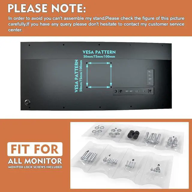 Alt view image 7 of 7 - HEMUDU Dual Monitor Articulating Desk Mount Arm Stand - Vertical Stack Screen Supports Two 13 to 34 Inch Computer Monitors with C Clamp