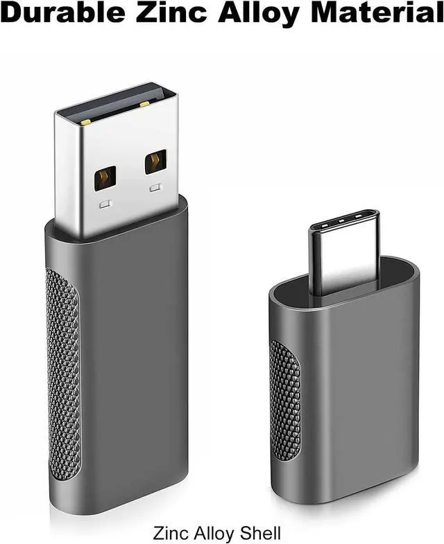 Alt view image 7 of 7 - 2 Pack USB C Adapter, A USB Male to USB C Female Adapter and USB C Male to USB 3.0 Female Adapter for Laptop, PC, Mobile Phone and More Devices