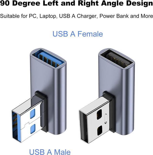 AreMe USB Female to USB C Female Adapter (2 Pack), 10Gbps USB 3.1