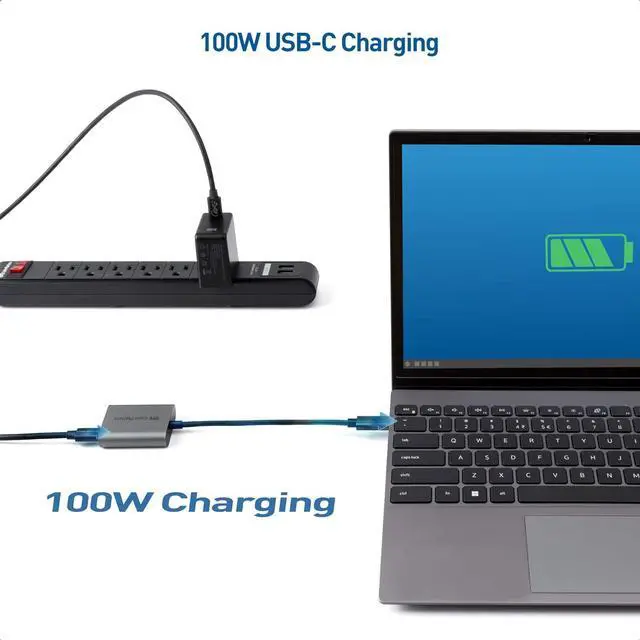 Alt view image 5 of 7 - Cable Matters USB C to 2.5 Gigabit Ethernet Adapter with Charging 100W, 2.5g Ethernet to USB-C Adapter (2.5gbps Ethernet Port) - Compatible with MacBook Pro, iPad Pro, XPS, Microsoft Surface Pro