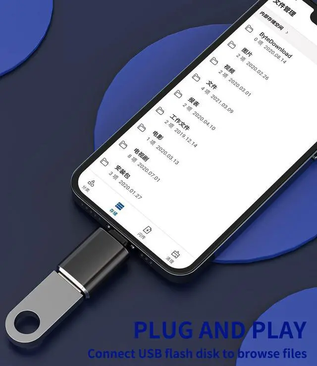 Alt view image 7 of 7 - iPhone OTG Adapter Lightning Male to USB Female Dongle Converter(3Pack)for Apple 14 13 12 11 Pro Max Xr X Xs Se 7 8Plus iPad Air Camera Card Reader USB Flash Drive Mouse Keyboard Hub MIDI U Disk Piano